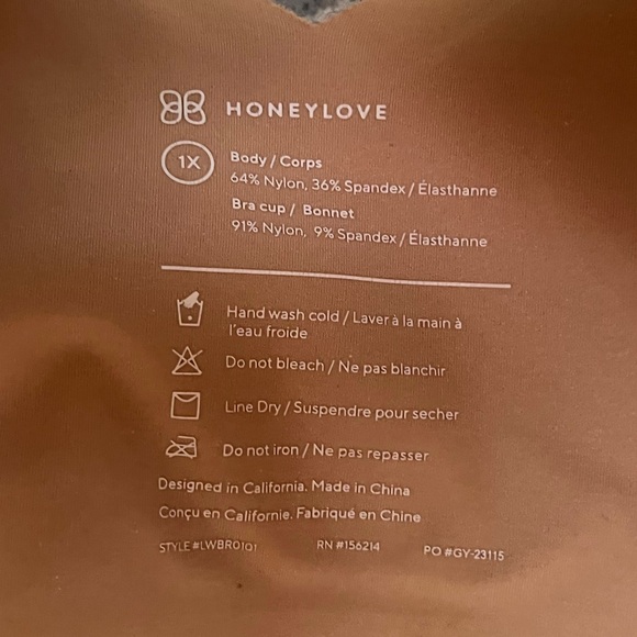 Honey love Comfortable Nude Bra with removable cups. Soo buttery soft - Picture 5 of 8